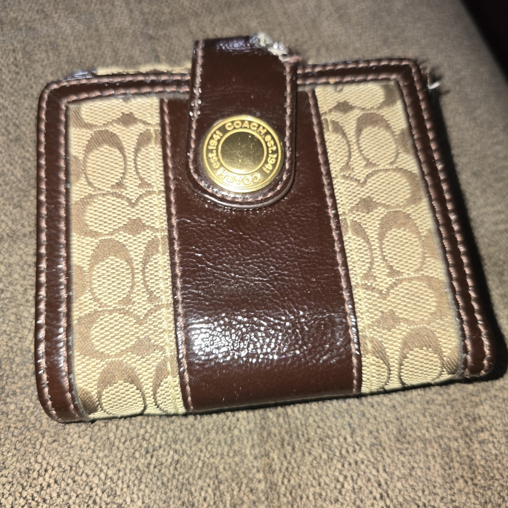 Spacious and Stylish Two Toned Coach Wallet